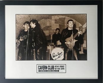 Beatles Ltd Edition Cavern Club Photo Signed by Pete Best