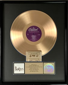 Beatles 20 Greatest Hits RIAA Gold Album Award
