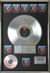 Beatles Sgt. Pepper RIAA 8x Multi-Platinum Album Award