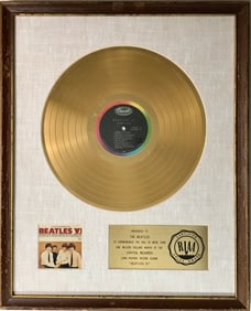 Beatles VI RIAA Gold Album Award presented to The Beatles - RARE