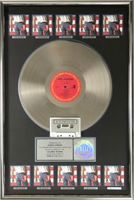 Bruce Springsteen Born In The USA RIAA 10x Multi-Platinum Album Award