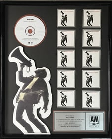 Bryan Adams Waking Up The Neighbours A&M Records 10M Sold Award