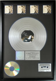 Celine Dion All The Way... A Decade Of Song RIAA 4x Multi-Platinum Album Award