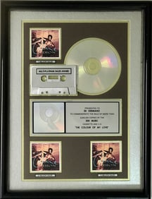 Celine Dion The Colour Of My Love RIAA 3x Multi-Platinum Album Award