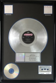 Cinderella Long Cold Winter RIAA 2x Multi-Platinum Album Award