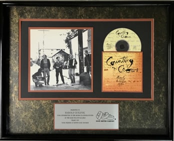 Counting Crows August and Everything After '90s Geffen Records 2M Sold Album Award