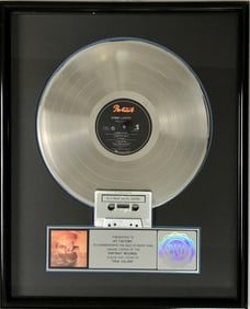 Cyndi Lauper True Colors RIAA Platinum Album Award