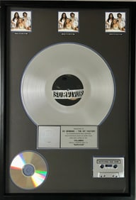Destiny's Child Survivor RIAA 3x Multi-Platinum Album Award