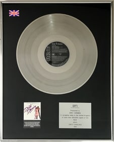Dirty Dancing Soundtrack 1988 BPI Platinum Award to Eric Carmen - RARE