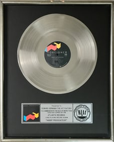 Foreigner Agent Provocateur RIAA Platinum Album Award