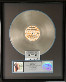 Genesis Invisible Touch RIAA Platinum Album Award