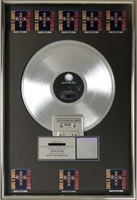 Guns N' Roses Appetite For Destruction RIAA 8x Multi-Platinum Award