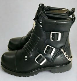 GNR Slash Timberland Custom Black Boots - NEW