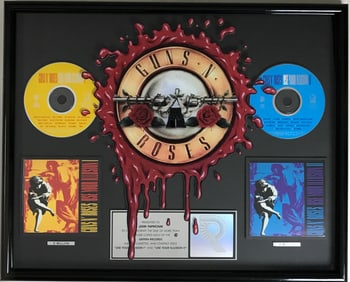 Guns N' Roses Use Your Illusion I & II RIAA 3x Multi-Platinum Award