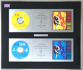 Guns N' Roses Use Your Illusion UK Label Award