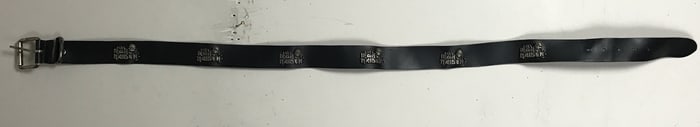 Iron Maiden Eddie Logo Leather Belt