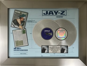 Jay-Z The Blueprint RIAA 2x Multi-Platinum Album Award