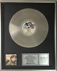 John Cougar American Fool '80s Polygram Records 1M Sold Album Award