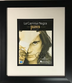 Juanes Signed "La Camisa Negra" Sheet Music w/BAS COA