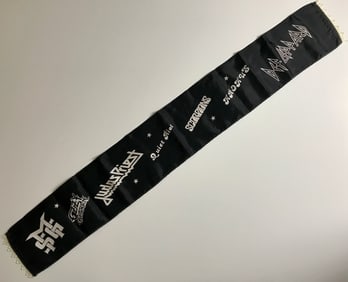 Judas Priest Scorpions Ozzy +4 1983 Concert Banner