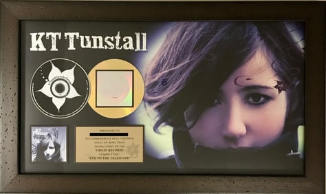 KT Tunstall Eye To The Telescope RIAA Gold Album Award