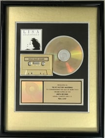 Lisa Stansfield Real Love RIAA Gold Album Award