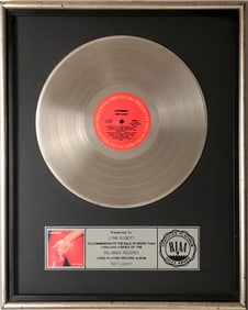 Loverboy Get Lucky RIAA Platinum Album Award