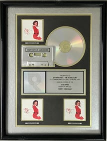 Mariah Carey Merry Christmas RIAA 3x Multi-Platinum Album Award