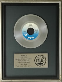 Nick Gilder "Hot Child In The City" RIAA Platinum Single Award