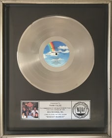 Night Ranger Midnight Madness RIAA Platinum LP Award