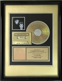 OMD The Best Of OMD RIAA Gold Album Award