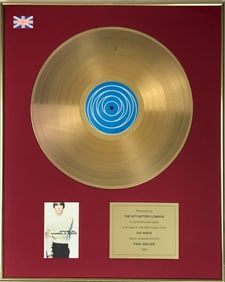Paul Weller debut 1993 Go! Discs UK Gold Album Award