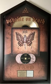 P.O.D. Payable On Death RIAA Gold Album Award
