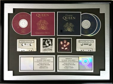 Queen Greatest Hits double RIAA Multi-Platinum Album Award