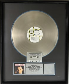 Robert Palmer Heavy Nova RIAA Platinum Album Award
