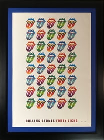 Rolling Stones Forty Licks Ltd Edition Lithograph #092- Framed
