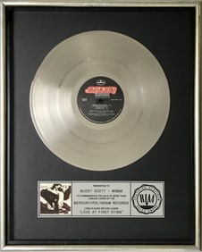 Scorpions Love At First Sting RIAA Platinum Album Award