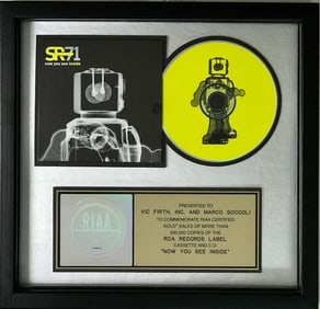 SR-71 Now You See Inside RIAA Gold Album Award