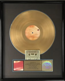 The Cure Kiss Me, Kiss Me, Kiss Me RIAA Gold Album Award