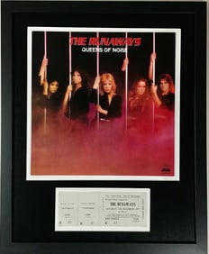 The Runaways Genuine 1977 Ticket Collage