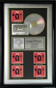 TLC CrazySexyCool RIAA 5x Multi-Platinum Album Award