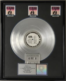 Tom Petty Full Moon Fever RIAA 3x Multi-Platinum Album Award
