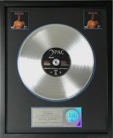 Tupac "California Love"/"How Do U Want It" 2x Platinum Award