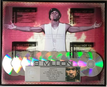 Usher Confessions RIAA 9x Multi-Platinum Album Award