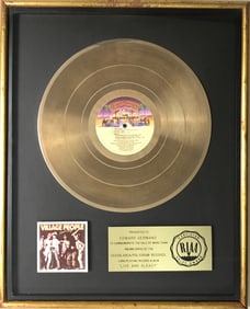 Village People Live And Sleazy RIAA Gold Album Award