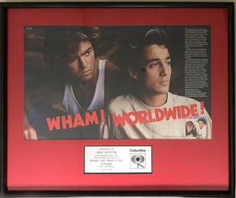 Wham! Make It Big 1985 Columbia Records Award