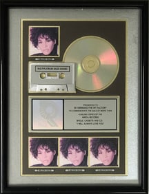 Whitney Houston "I Will Always Love You" RIAA 4x Multi-Platinum Single Award