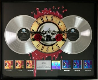 Guns N' Roses Use Your Illusion I & II RIAA 3x Multi-Platinum Award
