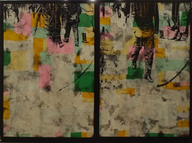 Artist :  Miguel Angel Giovanetti  (Argentina, b. 1948) Title : The Street ( Anonimus )
