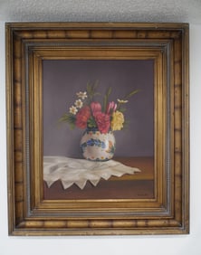 Artist : Dod Procter:  untitle ( Still Life of Flowers )